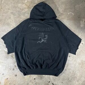 Psychopathic Records Short Sleeve Hoodie Black Juggalo ICP Hatchetman Graphic